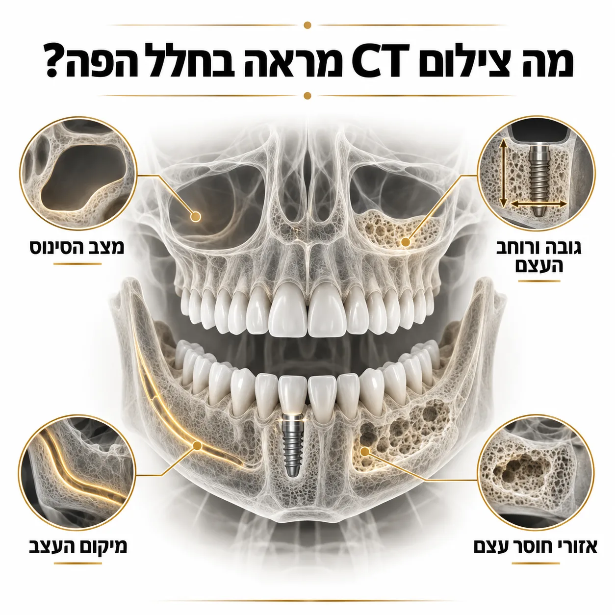 מה צילום CT מראה בחלל הפה_